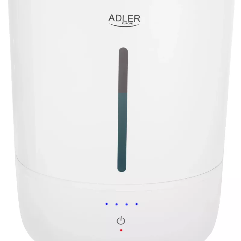 Adler drėkintuvas | AD 7971 | 30 W | Vandens talpa 5 L | Ultragarsinis | Drėkinimo galia 100-250 ml/val | Baltas