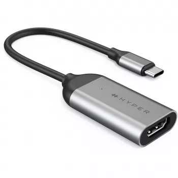 HYPER HD-H8K USB Type-C HDMI nerūdijančio plieno adapteris