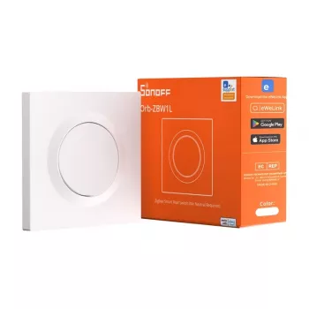 Sieninis jungiklis Sonoff ZBMINIL2-E ZigBee kompaktiškas dizainas nuotolinis valdymas