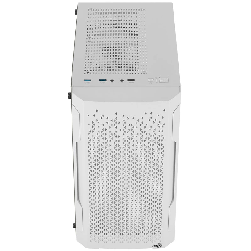 ATX AEROCOOL TRINITY MINI FRGB MICRO MINI TOWER KORPUSAS SU STIKLO PANELE (BALTAS)