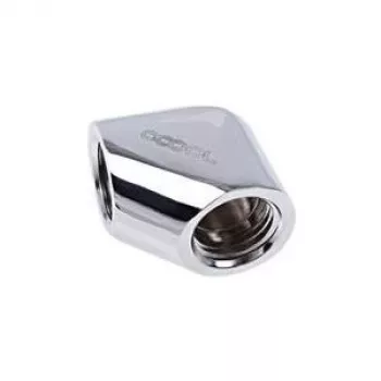 Alphacool Eiszapfen L formos jungtis G1/4 vidinis sriegis į G1/4 vidinis sriegis - Chromuota (17259)