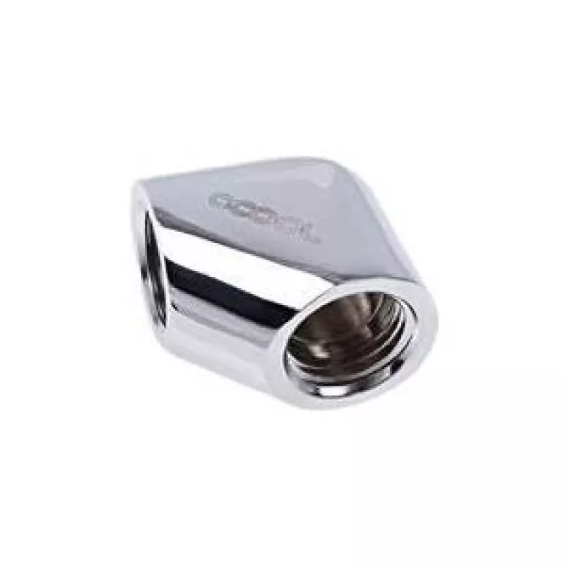 Alphacool Eiszapfen L formos jungtis G1/4 vidinis sriegis į G1/4 vidinis sriegis - Chromuota (17259)
