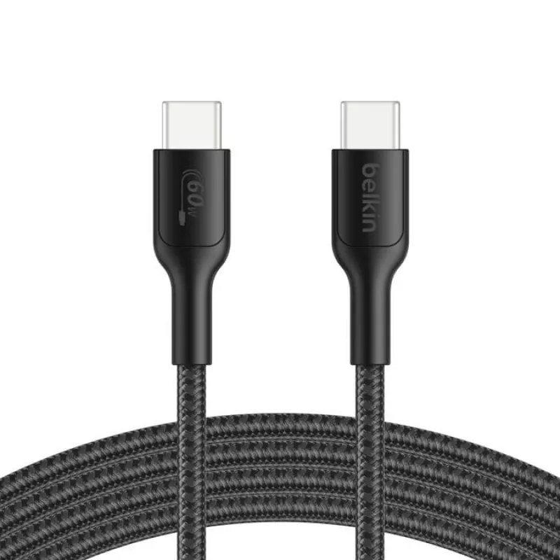 Belkin USB-C/USB-C žaidimų laidas 2 m pintas Switch 2 ENA008hq2MBK (ENA008HQ2MBK)