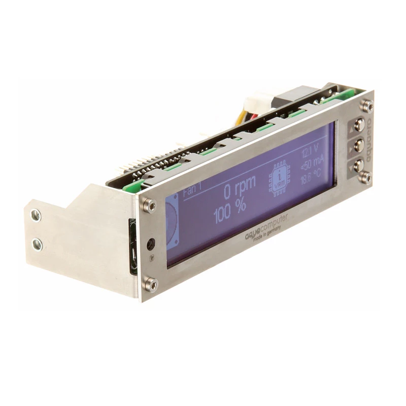 Aqua Computer 53145 ventiliatoriaus greičio valdiklis LCD nerūdijantis plienas