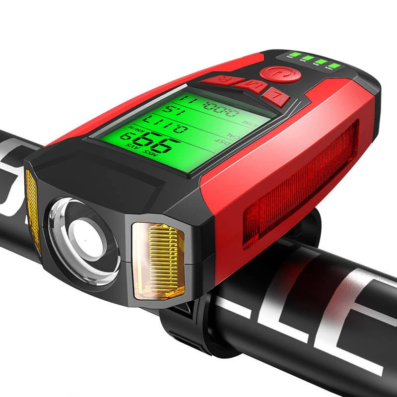 Dviračio žibintas Superfire BM01 4-in-1 USB įkraunamas atsparus vandeniui
