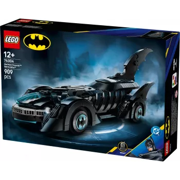 LEGO konstruktorius DC Super Heroes Batman Forever Batmobile 76304 — 909 detalės, 1 minifigūrėlė, rekomenduojamas amžius 12+