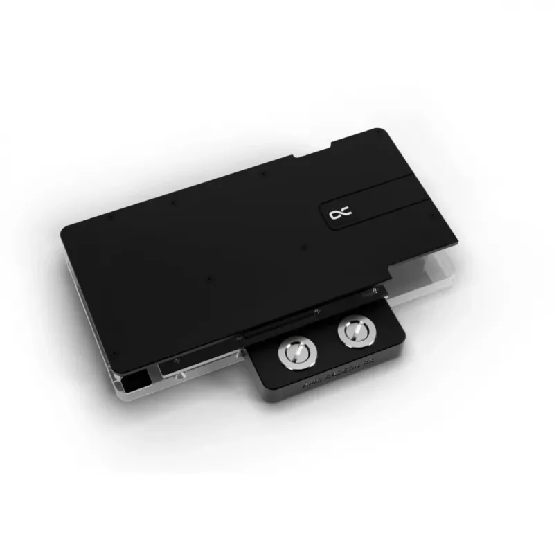 Grafikos plokštės vandens blokas Alphacool Core RX 9070 XT Hellhound+ permatomas chromas su galine plokšte