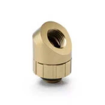 45° kampinė sukamoji jungtis BitsPower Artemis – Stardust Gold