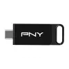 PNY Elite, 128 GB, USB Type-C, 3.2 Gen 1 (3.1 Gen 1), 120 MB/s, Dia, Juoda