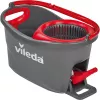 Šluota VILEDA EasyWring & Clean Turbo, raudonas technopolimero kibiras, nuimama plaunama mikro pluošto šluostė, kietoms grindims