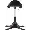 Ergonominis balansinis taburetė up up Toronto juodo audinio su ilgesniu dujiniu keltuvu