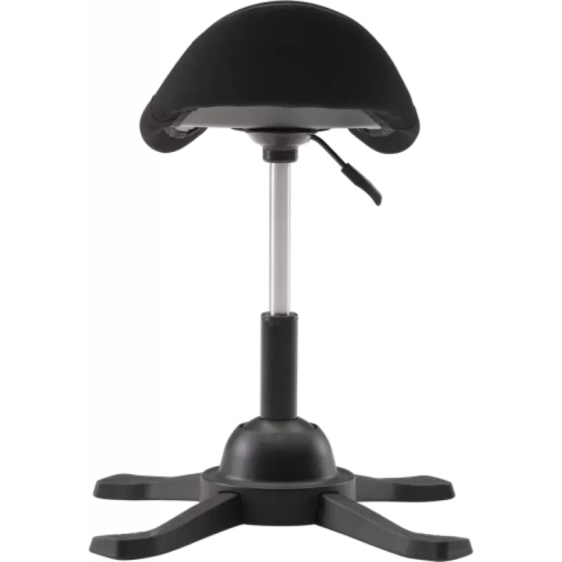 Ergonominis balansinis taburetė up up Toronto juodo audinio su ilgesniu dujiniu keltuvu