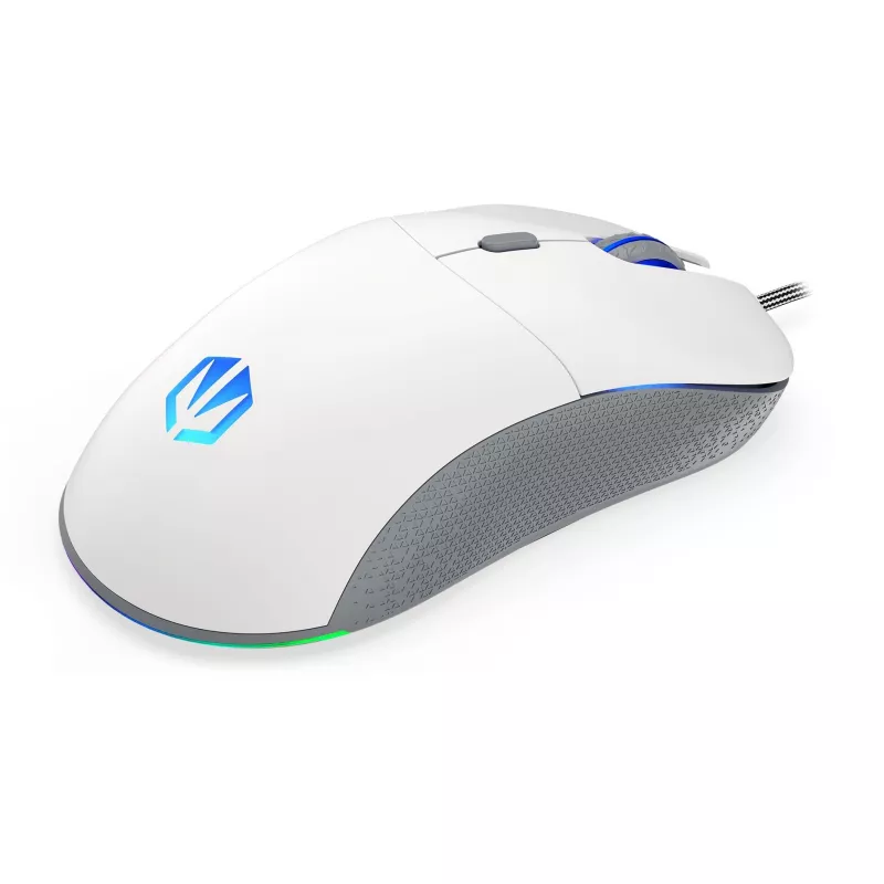 ENDORFY GEM Plus Onyx Balta pelė, žaidimams, dešiniarankiams, USB Type-C, optinė, 19000 DPI