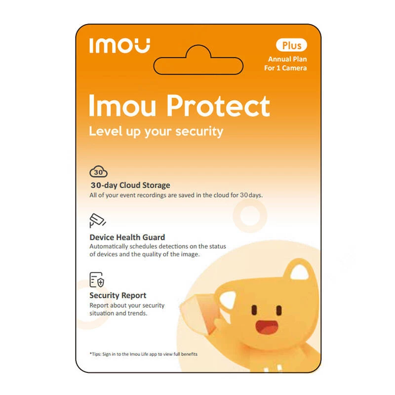 Skaitmeninė dovanų kortelė — IMOU Protect Plus metinis planas (IOAP) — 1 metų debesies prenumerata