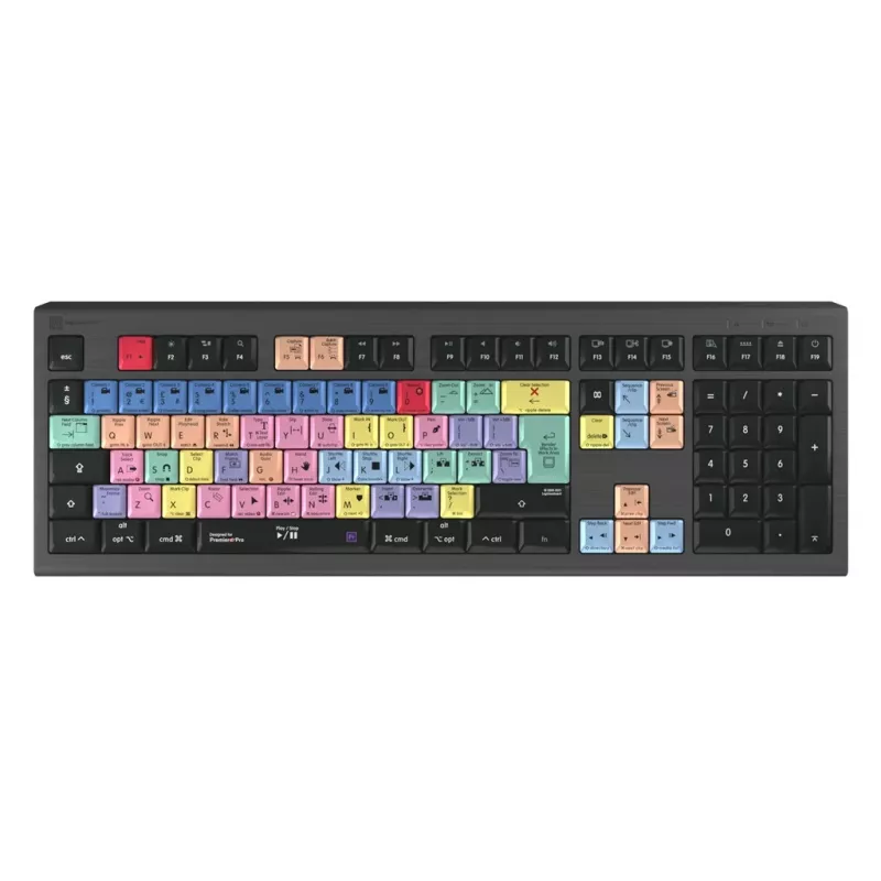 Logickeyboard LKB-PPROCC-A2M-UK klaviatūra USB QWERTY angliška juoda (LKB-PPROCC-A2M-UK)