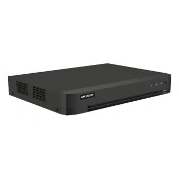 DVR Hikvision Pro serijos 8 kanalų 5 MP 1U H.265 AcuSense, 8 įėjimai, Gigabit Ethernet, 12 TB HDD, 12 V, 24 W