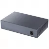 Tinklo komutatorius Cudy GS1005P — 5 prievadų Gigabit Ethernet su 4 PoE prievadais, 60W bendra galia, metalinis korpusas, montuojamas į stovą
