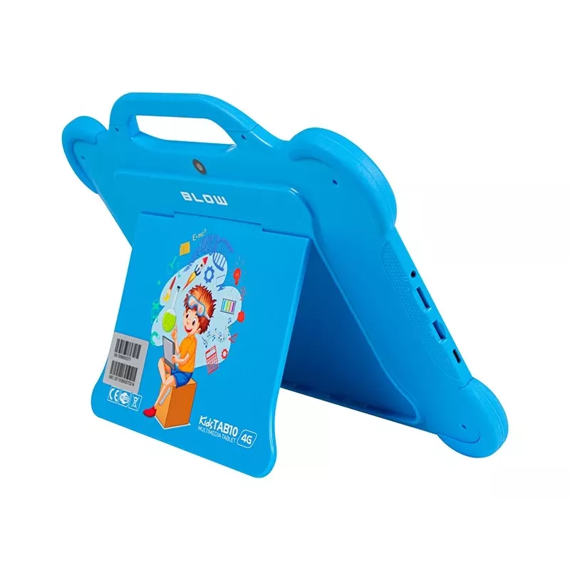 Planšetė BLOW KidsTAB10 10,1 colio pilno dydžio planšetė, 10,1 colio IPS 1200x1920, Android 12, 4 GB RAM, 64 GB eMCP, 4G (MicroSIM), 6000 mAh, Astral Blue