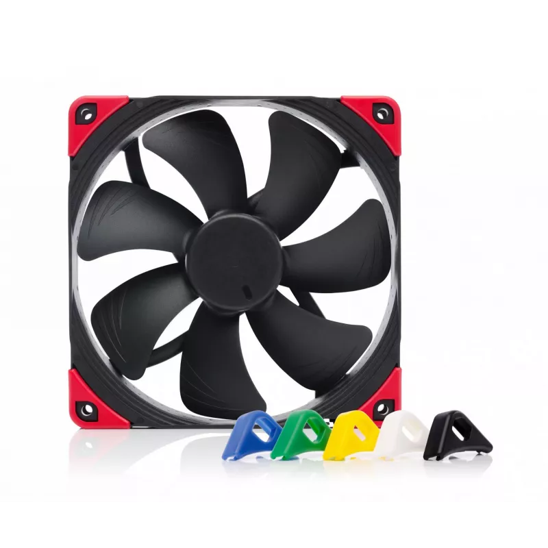140 mm Noctua NF-A14 PWM chromax.Juoda.swap korpuso ventiliatorius, 12V, 300–1500 RPM, PWM, 140.2 m³/h, 24.6 dB
