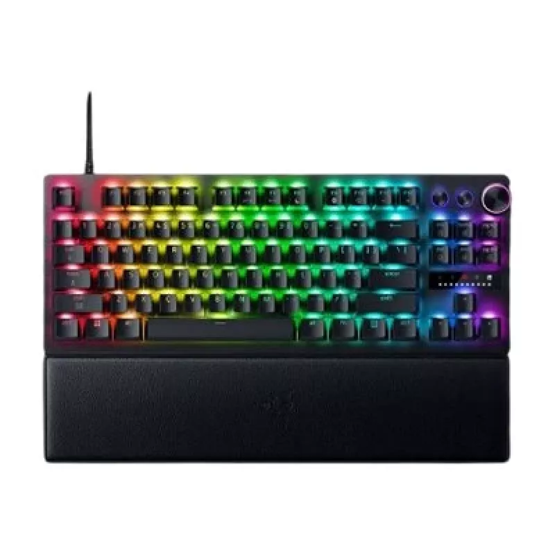 Razer Huntsman V3 Pro Tenkeyless 8KHz | Žaidimų klaviatūra | Laidinė | JAV | Juoda | USB Type-C | Razer Analog Optical Switch Gen-2