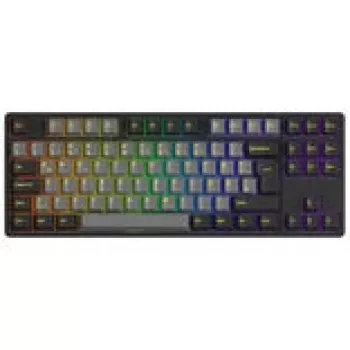 Mechaninė žaidimų klaviatūra AKKO Juoda & Gold 5087S, Akko V3 Cream Geltona Pro jungikliai, RGB apšvietimas