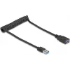 USB kabelis DeLOCK 90367 0.6 m USB A juodas