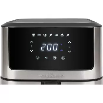 ProfiCook PC-FR 1269 H gruzdintuvė Single 8 L Pastatoma 1800 W karšto oro gruzdintuvė Juoda, nerūdijantis plienas