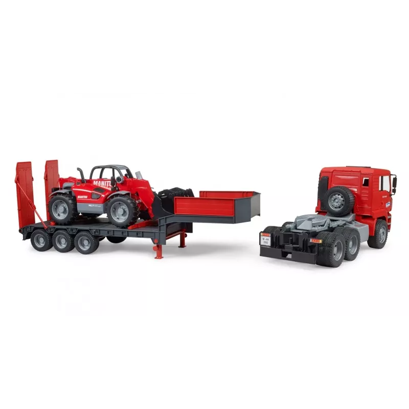 Transporto priemonių rinkinys BRUDER MAN TGA krautuvas su Manitou krautuvu