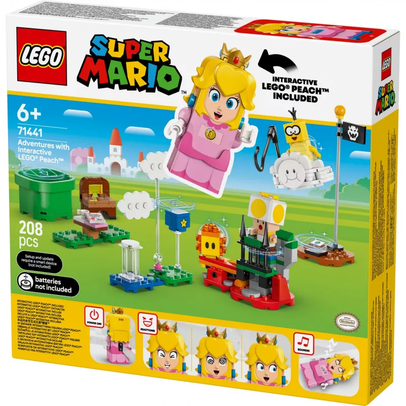 Konstrukcinis žaislas LEGO 71441 Super Mario Interaktyvi LEGO Peach figūrėlės rinkinys, suderinamas su LEGO sistema