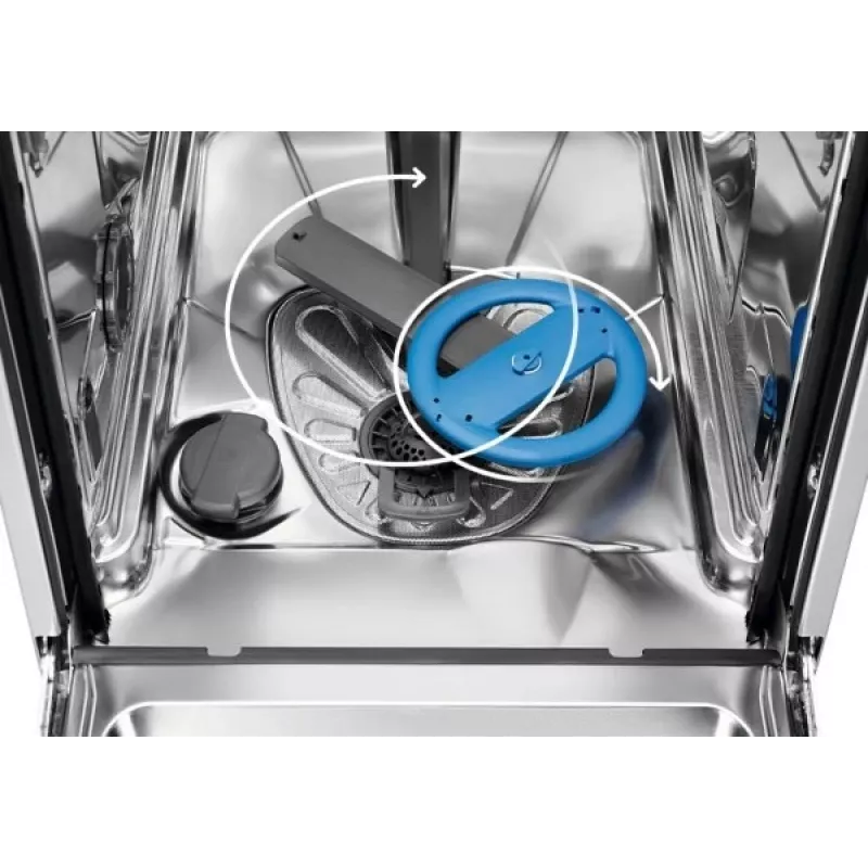 Įmontuojama indaplovė Electrolux EEG63410L, plona 45 cm, 10 vietų, 8 programos, AirDry, AquaStop