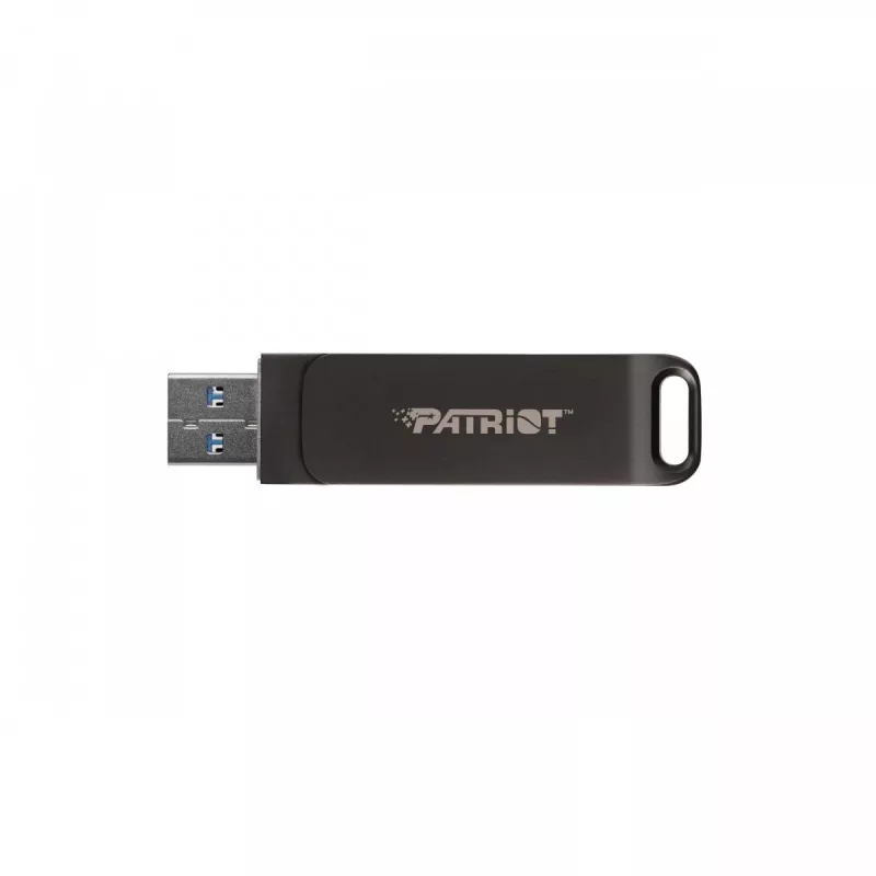 „Flashdrive PATRIOT Rage R550 1TB 100 MB/S USB A+C Swivel Design (PE1TR550DSAD) juoda“
