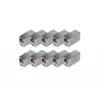 Digitus CAT 5e RJ45 modulinė jungtis 10 vnt. auksuoti kontaktai sidabrinė