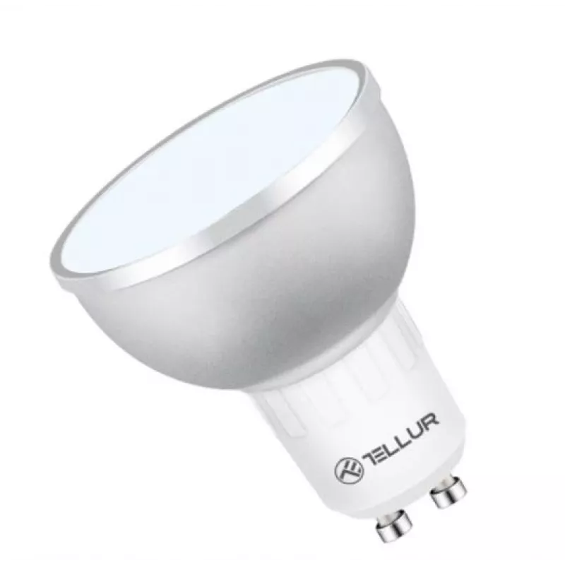 LED išmanioji lemputė Tellur GU10 5W RGB pritemdoma – GU10 lizdas, 5W, RGB, išmanusis valdymas