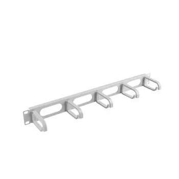 Kabelių valdymo skydas LANBERG AK-1205-S, 1U metalinis, 19 colių (48,3 cm), gylis 80 mm, pilkas