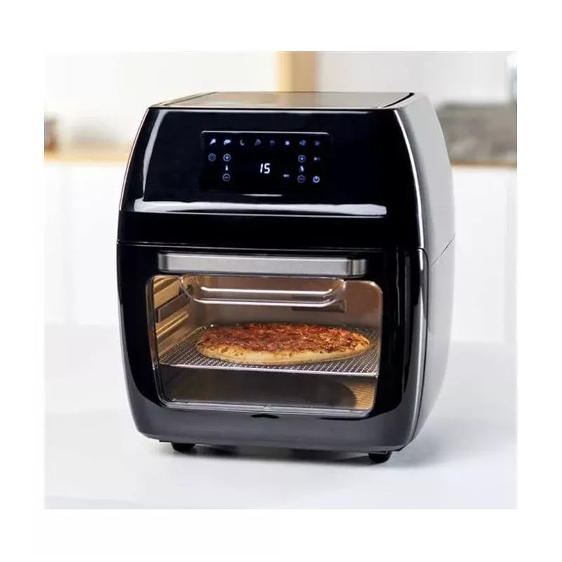 Karšto oro gruzdintuvė Black & Decker BXAFO1200E — 12 l, 1700 W, liečiamas valdymas, 40–200 °C, rotisserie, kepimas ir gruzdinimas