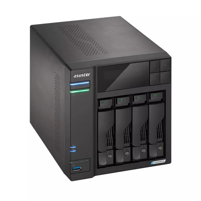 Asustor LOCKERSTOR 4 Gen2 (AS6704T) NAS stalinis kompiuteris Intel® Celeron® N N5105 4 GB DDR4 0 TB ADM juodos spalvos