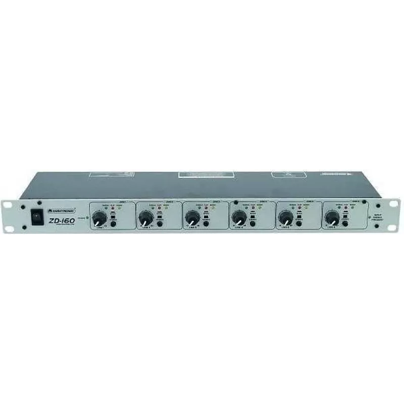 Stovo zonų skirstytuvas Omnitronic ZD-160 — 16 kanalų, 1U