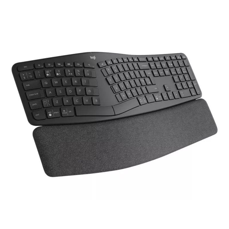 Logitech ERGO K860 - klaviatūra - belaidė - 2,4 GHz, Bluetooth 5.0 - QWERTY - GB - grafito spalvos