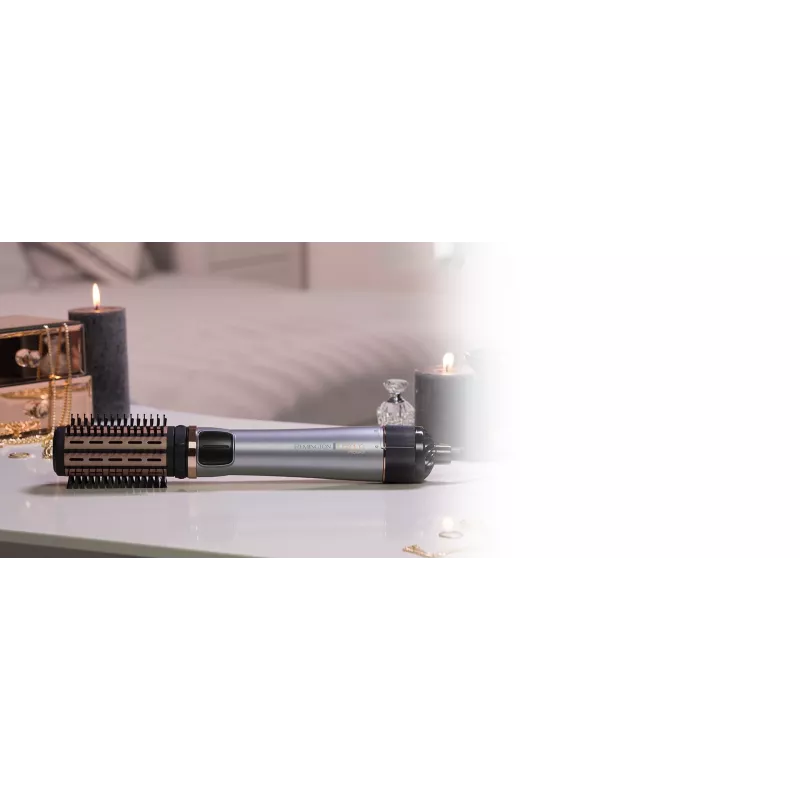 Karšto oro šepetys Remington AS8810 — 1000 W, garinė technologija, 4–5 cm cilindras, 2 šilumos / greičio lygiai, 3 m laidas, belaidė parinktis