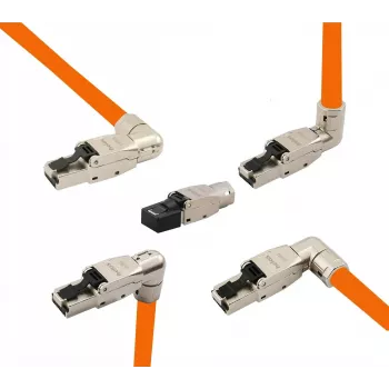 helos Cat 6A RJ45 jungtis 263836 — aukštos kokybės konfigūruojama vietoje, 5 variantai