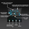 Qoltec, įtampos keitiklis, hibridinis saulės inverteris Off-Grid 4kVA 4kW 120A MPPT LCD Wi-Fi BMS Sinus