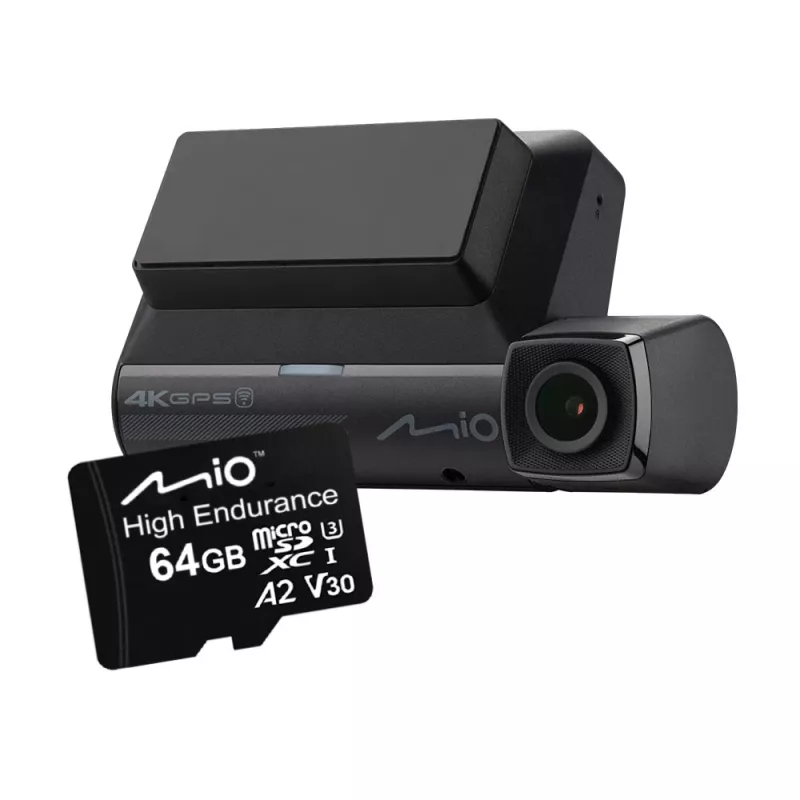 MicroSD kortelė MIO Flash Memory 64GB UHS-I High Endurance, skirta nuolatiniam įrašymui