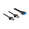 USB laidas DeLOCK 85244 0,8 m juodas