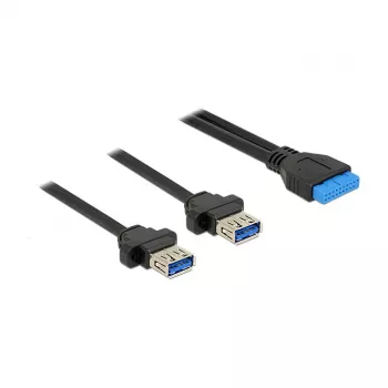 USB laidas DeLOCK 85244 0,8 m juodas