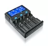 everActive UC-4200 Universalus kintamosios srovės baterijų įkroviklis 12V 3A, palaiko AA/AAA/C/9V, 4 elementai, juodas, įmontuotas ekranas