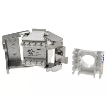 Alantec MB004-1 RJ45 berankis STP cat.6 PoE+ keystone modulis ALANTEC Plus – patobulinta perdavimo charakteristika