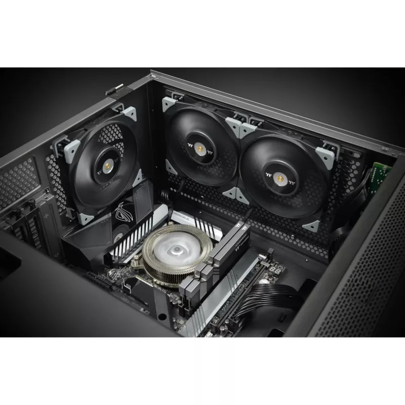 Thermaltake Toughfan 12 2-Pack Juoda