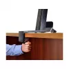 Multimedijos stovas ERGOTRON WorkFit-S Single HD su Worksurface+ — juoda, aukščio reguliavimas 58 cm, maks. apkrova 13,2 kg, ekranams iki 30 colių