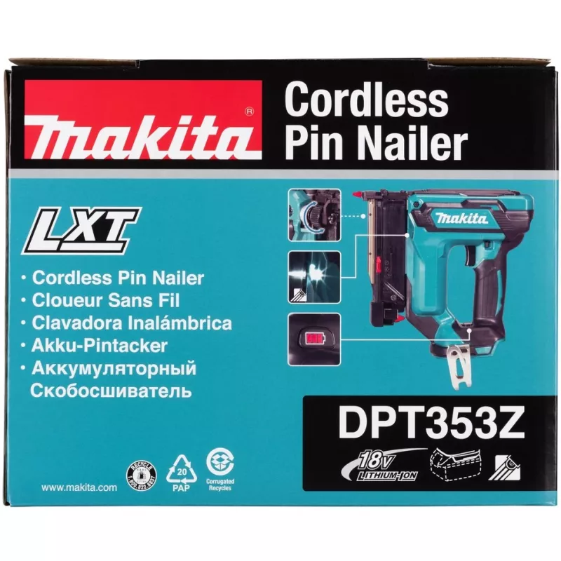 Makita DPT353Z vinimo ir segimo pistoletai Akumuliatorius