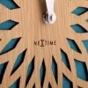 NeXtime laikrodis 3149tq Sun Large, Ø50 cm, sieninis, turkio spalvos
